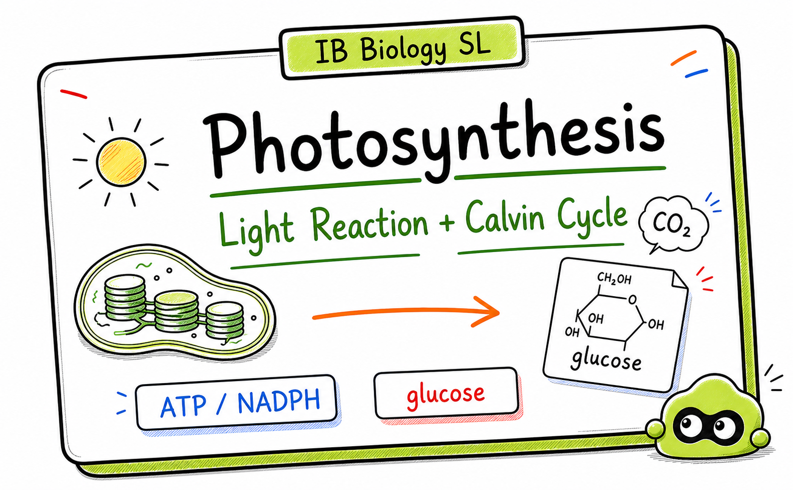 IB Biology Photosynthesis: Light-Dependent and Calvin Cycle Guide