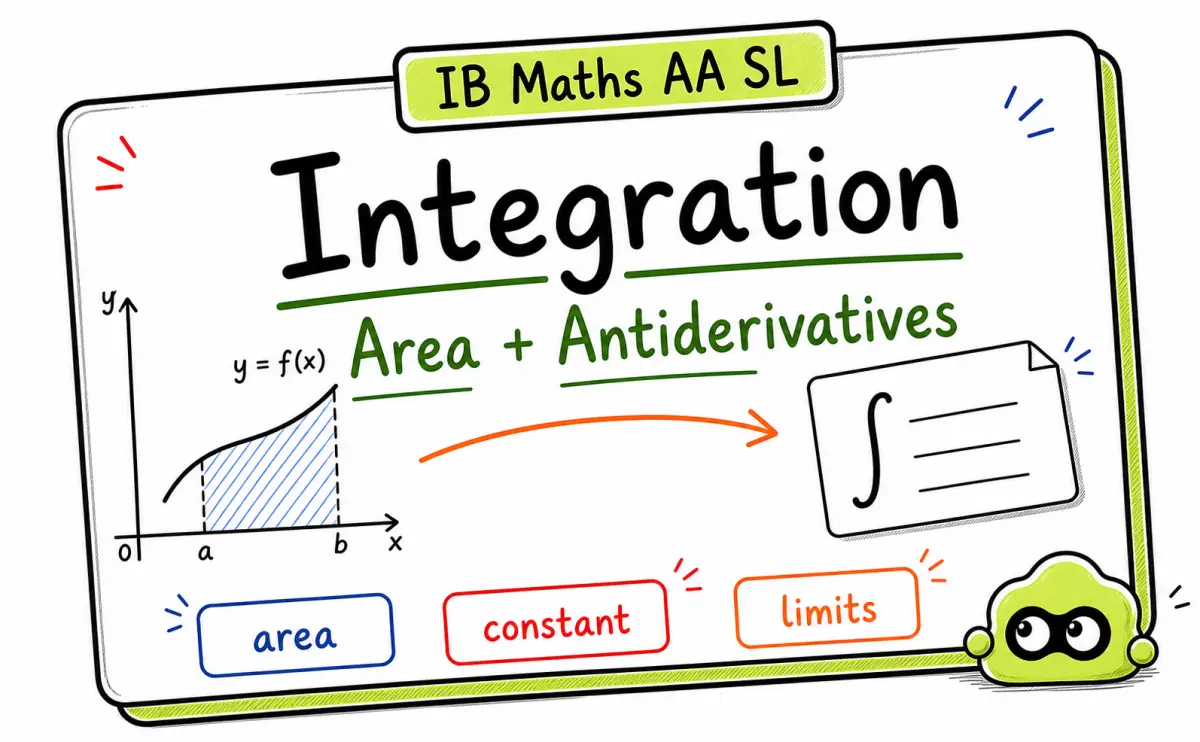 IB Maths AA Integration: Area, Antiderivatives, and Common Mistakes