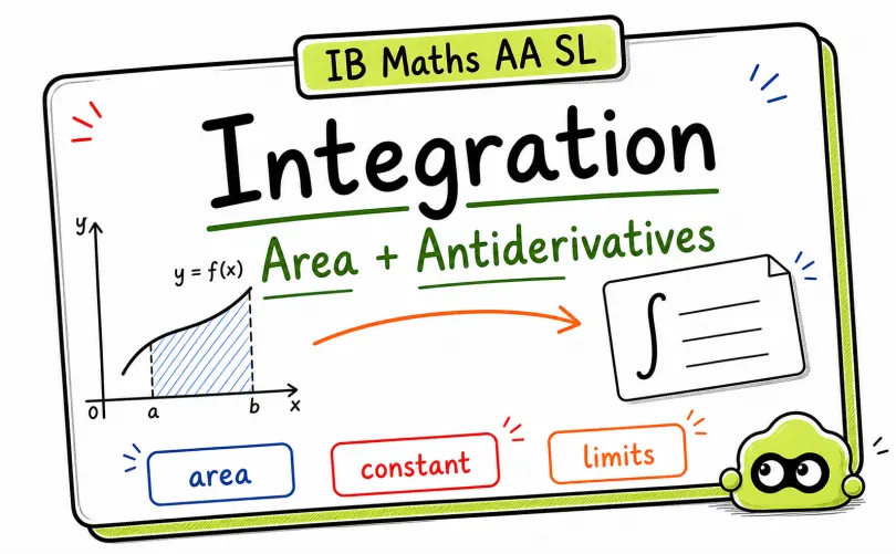 IB Maths AA Integration: Area, Antiderivatives, and Common Mistakes