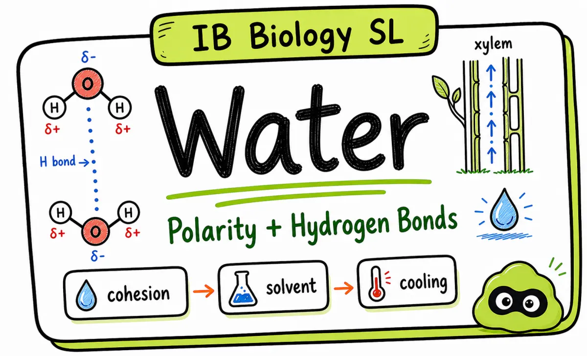 IB Biology A1.1 Water: Complete Revision Guide