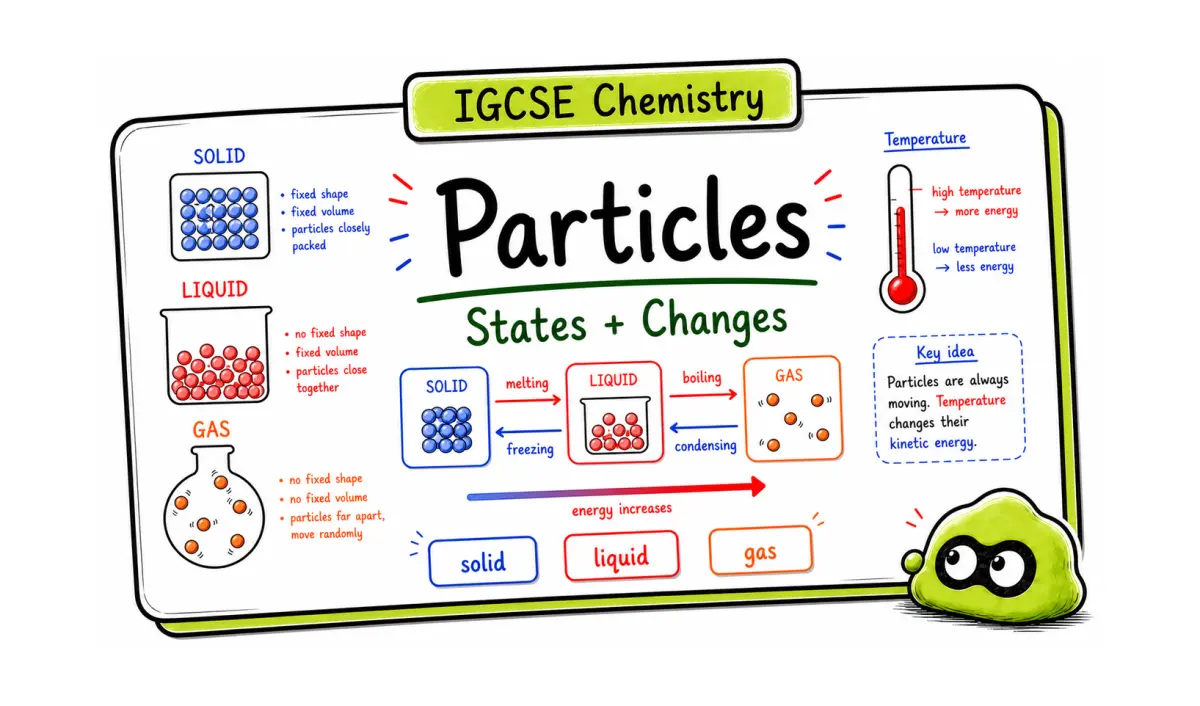 IGCSE Chemistry Particles: Solids, Liquids, Gases, and State Changes