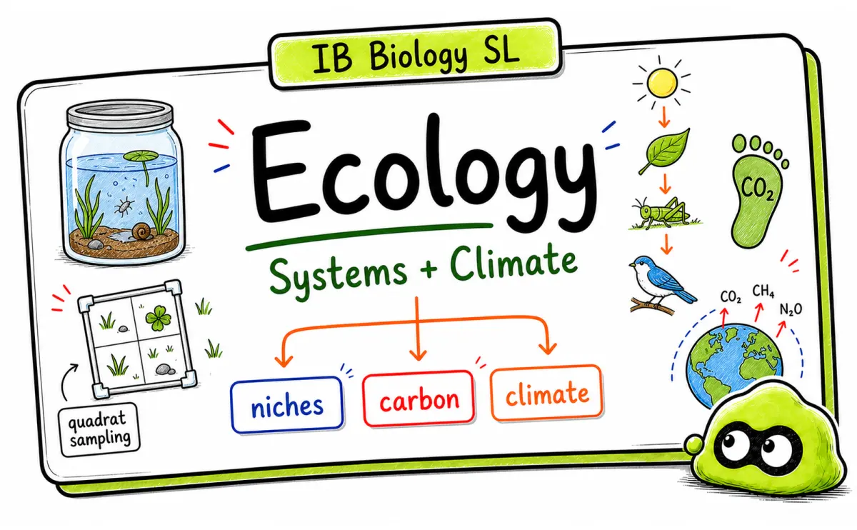 IB Biology SL C4/D4 Ecology: Energy Flow, Carbon and Climate