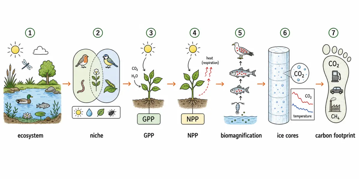 IB Biology SL Ecology study diagram