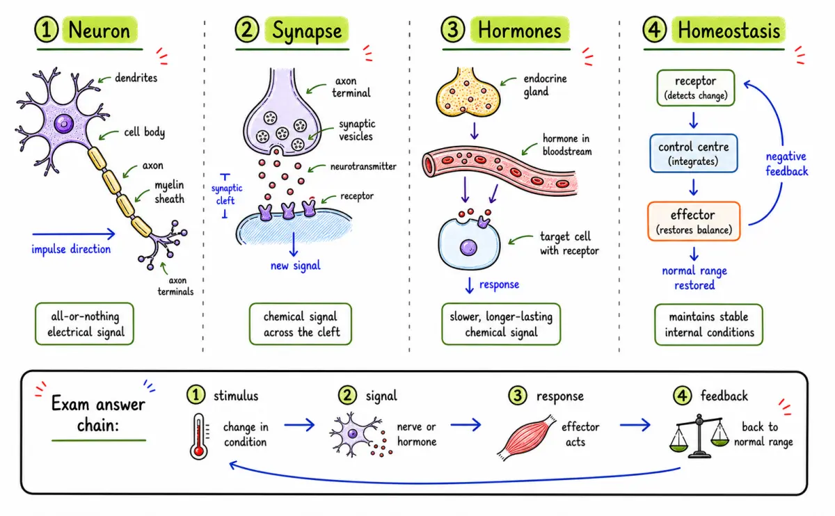 IB Biology SL Animal Physiology study diagram