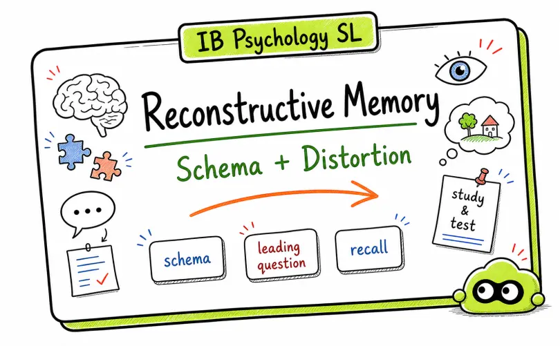 IB Psychology SL Reconstructive Memory: Study and Evaluation Guide