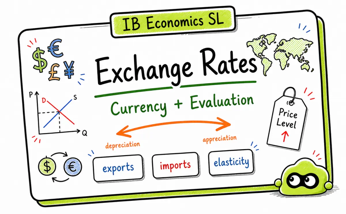 IB Economics SL Exchange Rates: Diagrams and Evaluation Guide