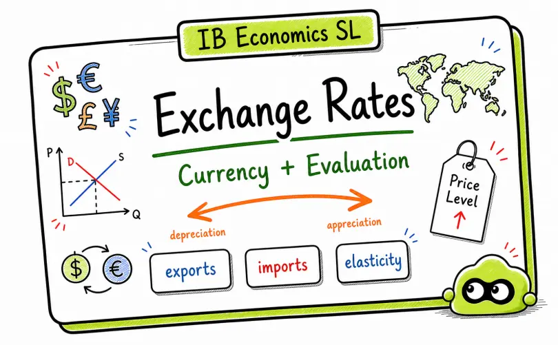 IB Economics SL Exchange Rates: Diagrams and Evaluation Guide