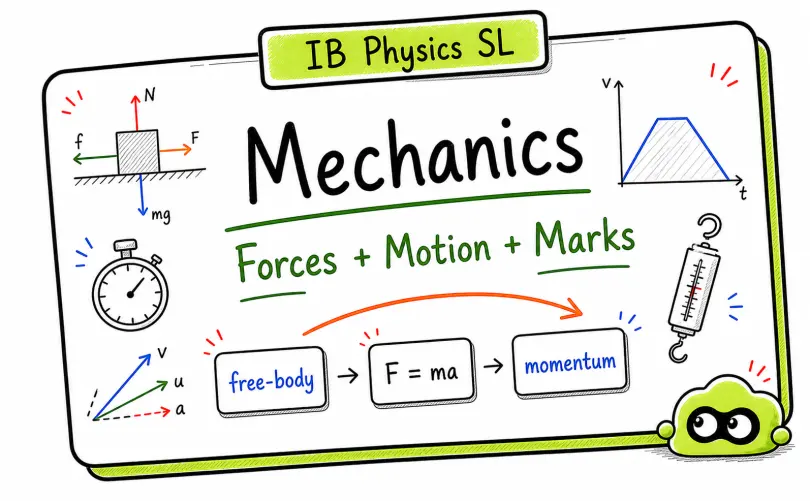 IB Physics SL Mechanics: Forces, Motion, and Exam Marks