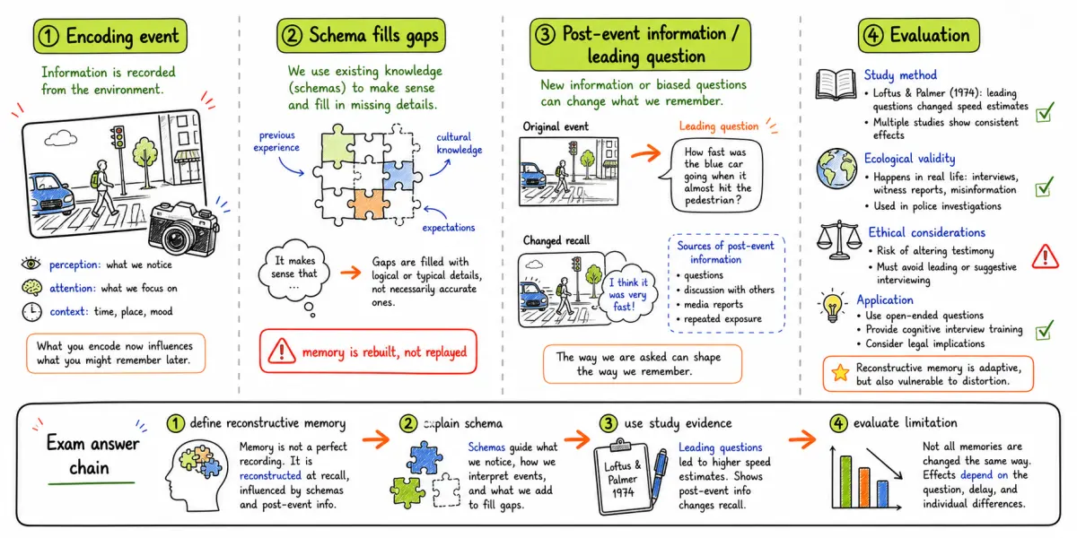 Reconstructive memory explainer