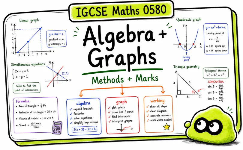 IGCSE Maths 0580 Algebra, Graphs, and Geometry: Methods That Win Marks