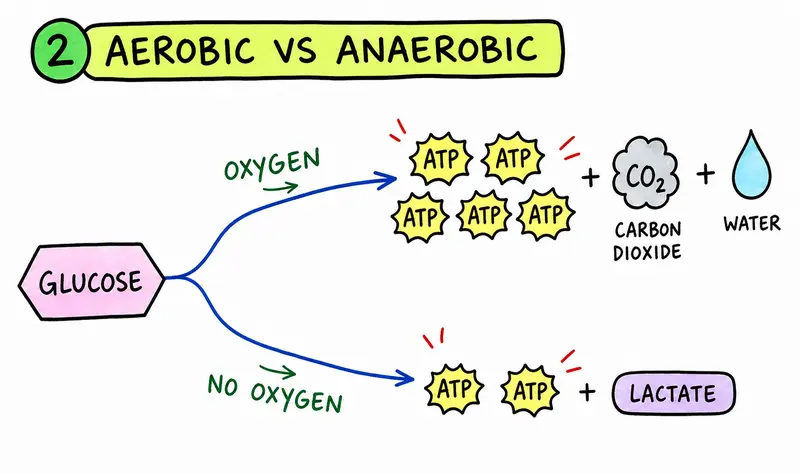 IB Biology aerobic and anaerobic respiration comparison