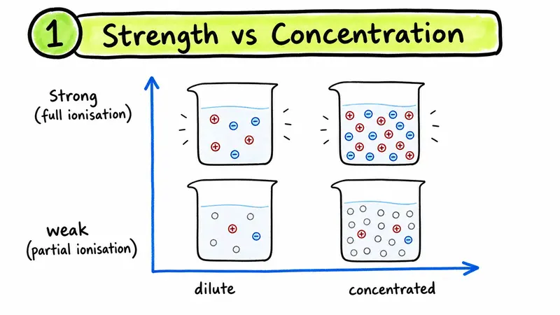 IB Chemistry acid strength versus concentration