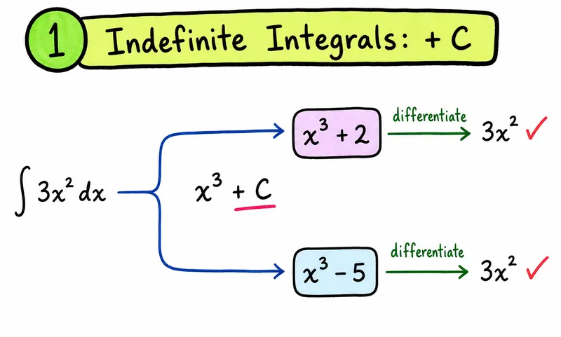 IB Maths AA indefinite integrals and the constant of integration