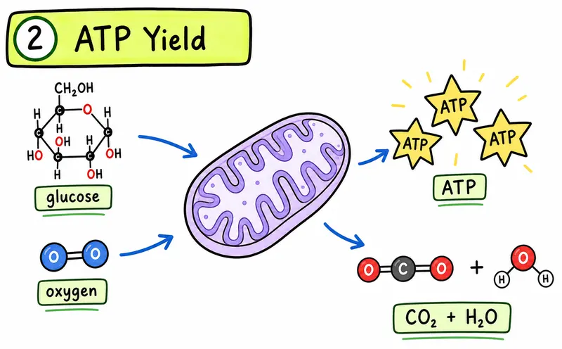 IB Biology SL molecular biology hand-drawn respiration ATP mitochondrion guide