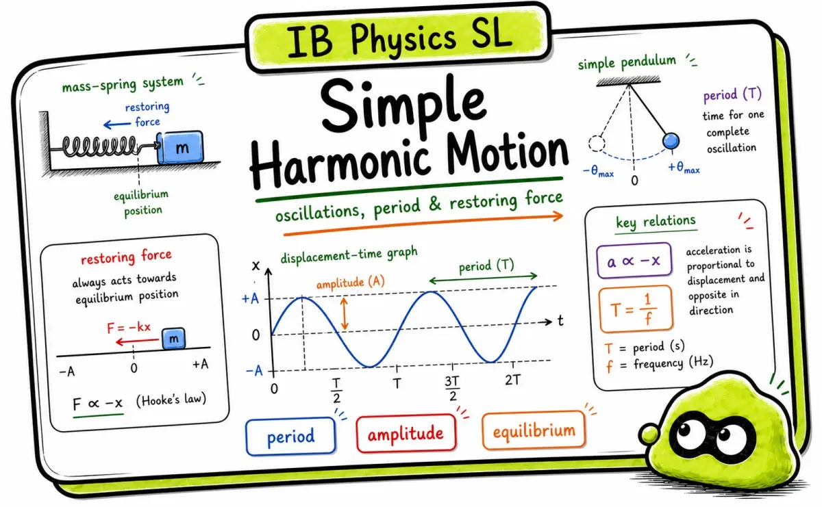 Simple Harmonic Motion Explained: IB Physics Revision Guide