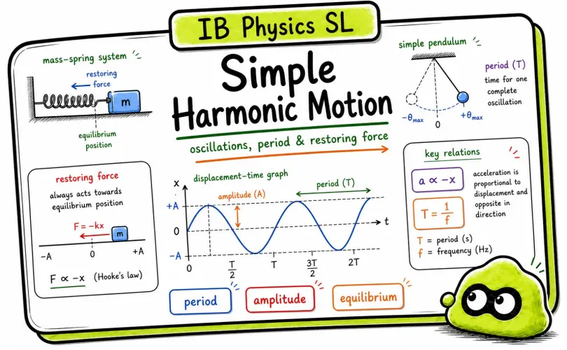 Simple Harmonic Motion Explained: IB Physics Revision Guide