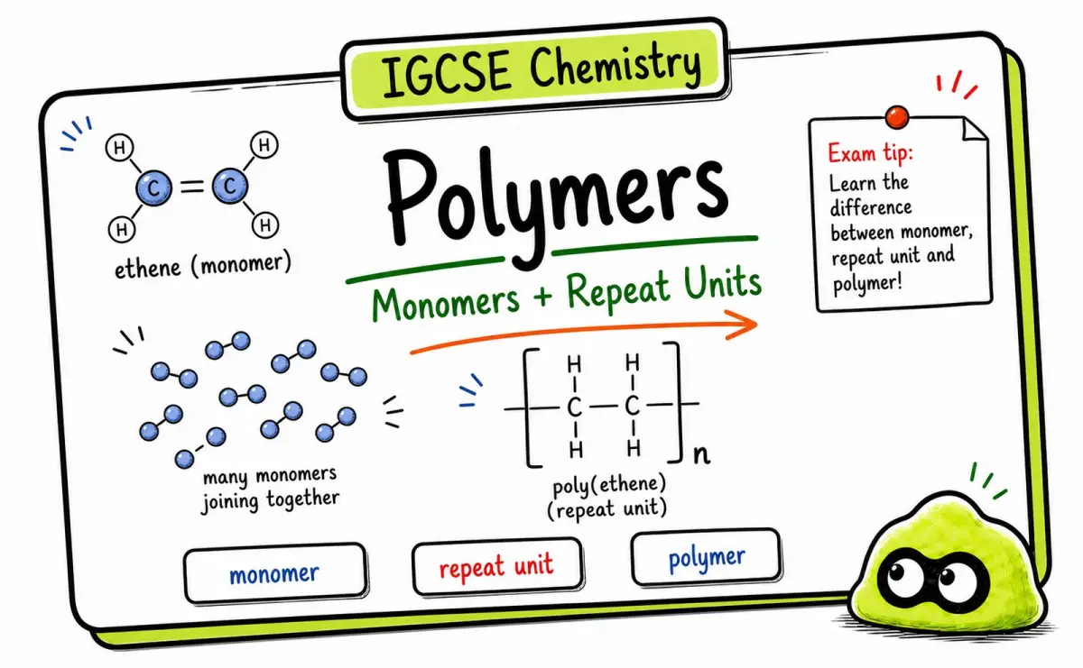 Cambridge IGCSE Chemistry Polymers: Repeat Units