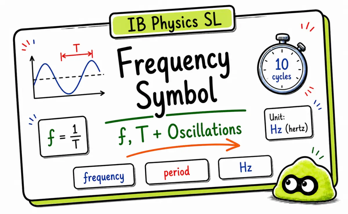Frequency Symbol in IB Physics: f, Period and Hz