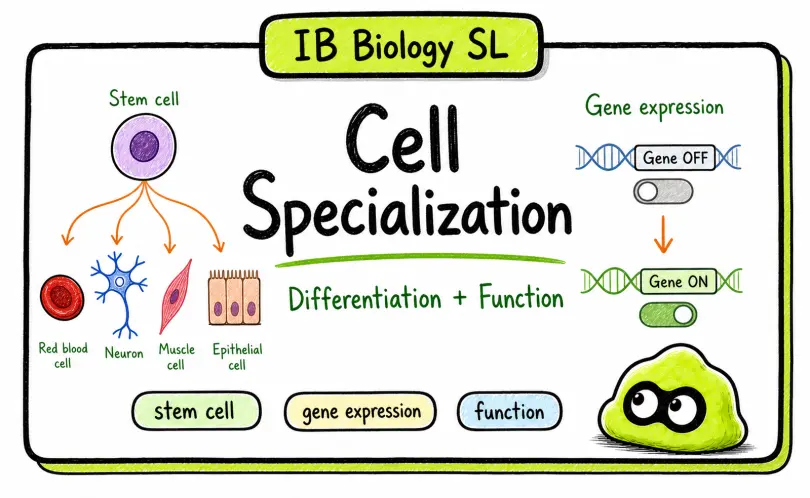 IB Biology Cell Specialization: Differentiation and Function