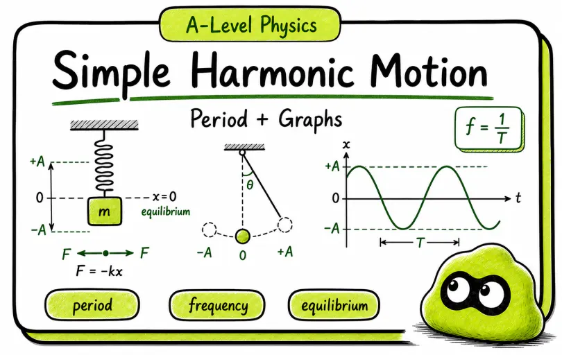 Simple Harmonic Motion in A-Level Physics: Period and Graphs