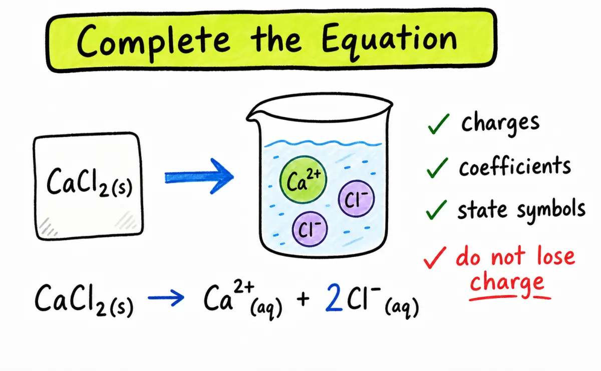 Complete ionization equations study card