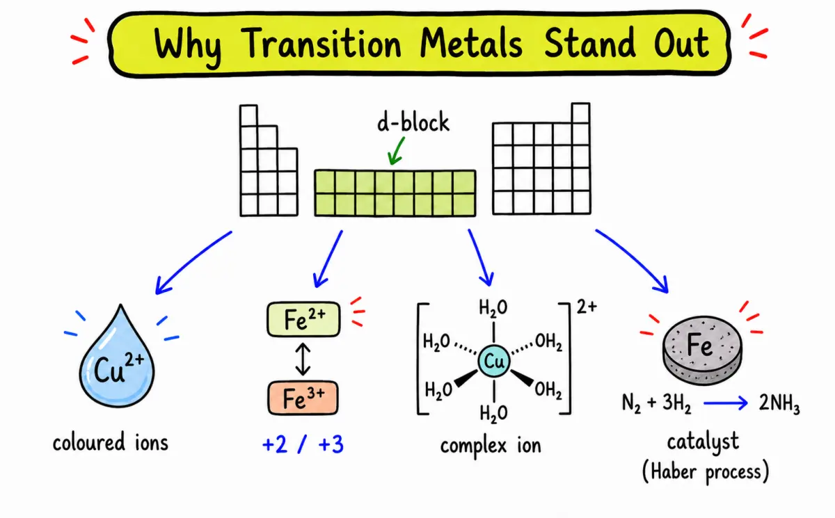 Transition metals IB Chemistry study card