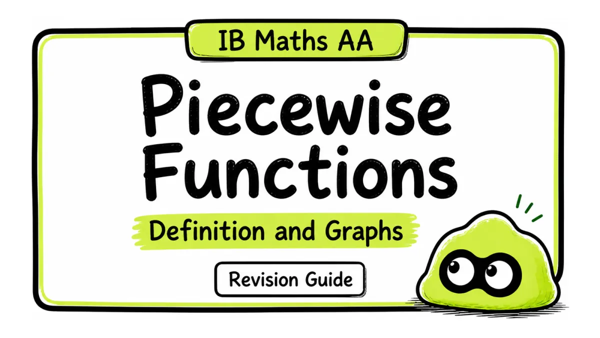 Piecewise Functions Explained | IB Maths AA