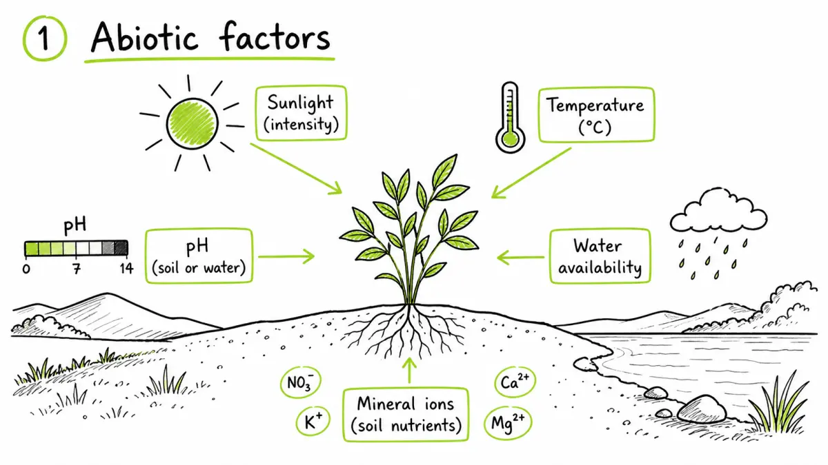 Abiotic factors affecting an organism