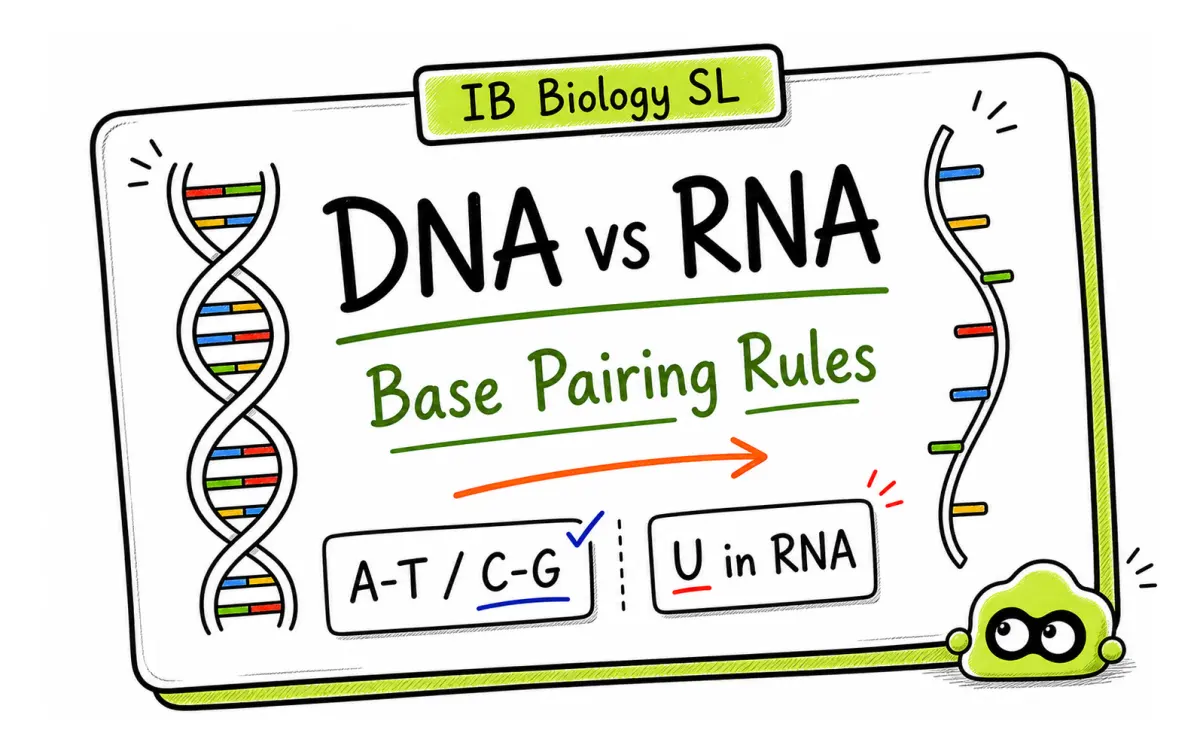 IB Biology DNA and RNA: Structure, Base Pairing and Chargaff's Rule