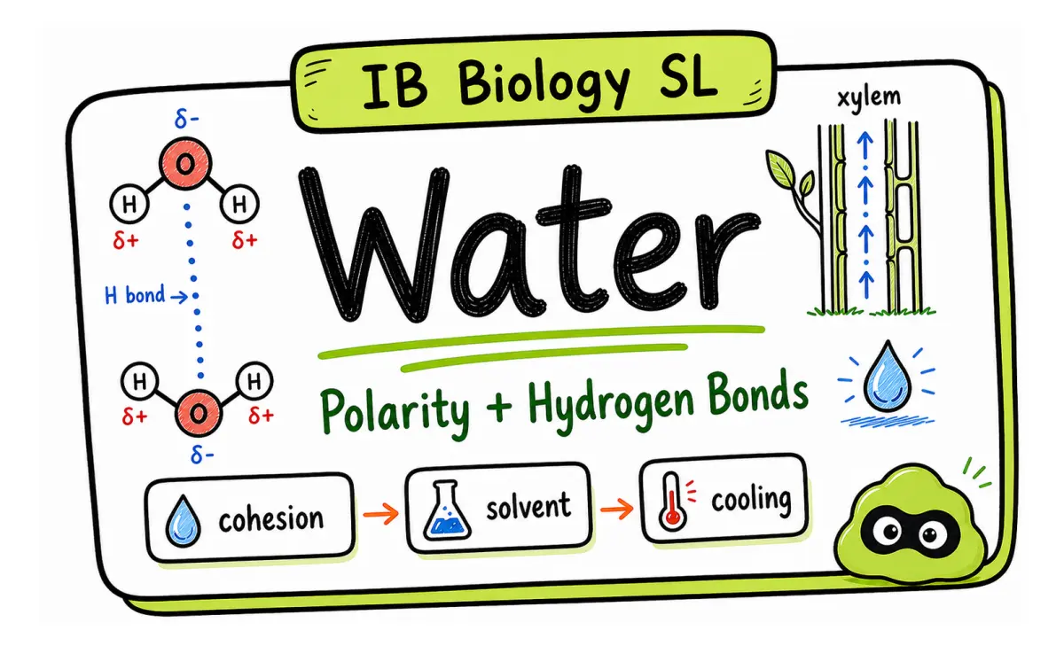 IB Biology A1.1 Water: Complete Revision Guide