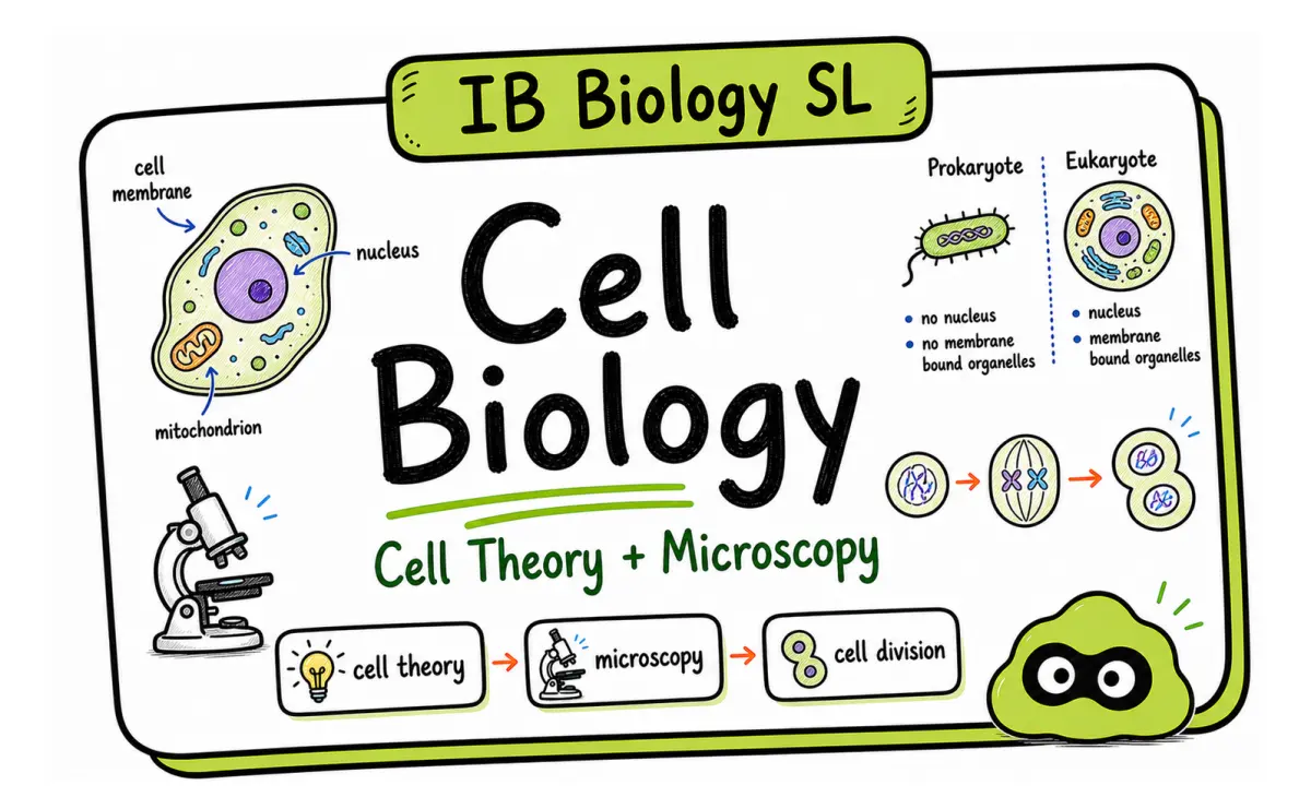 IB Biology SL Cell Theory: SA:V, Stem Cells, and Microscopy