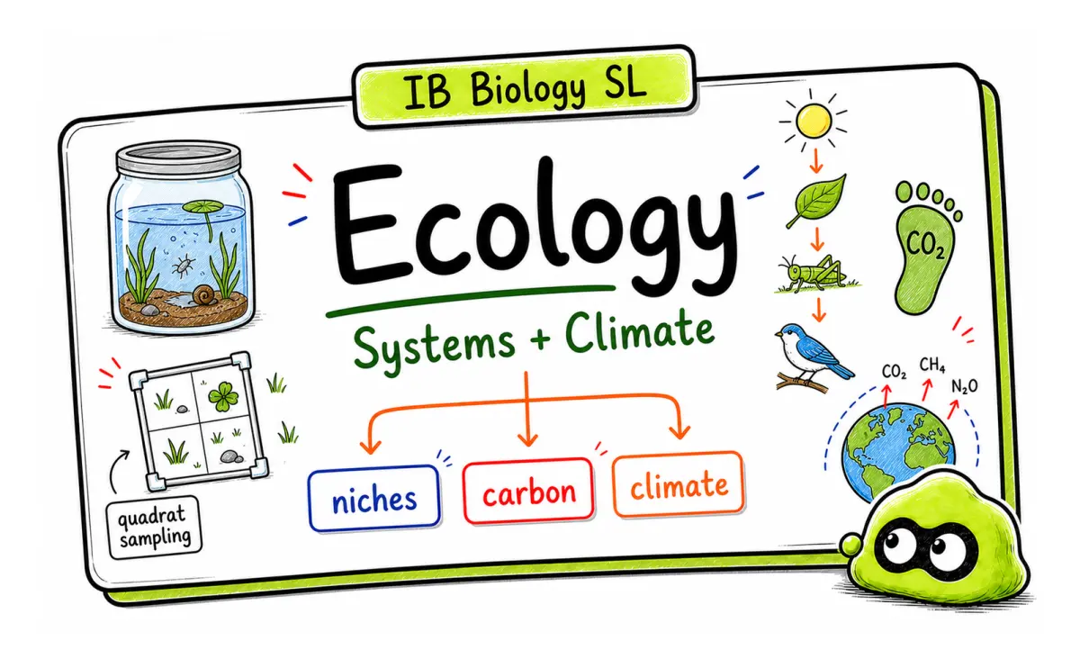 IB Biology SL C4/D4 Ecology: Energy Flow, Carbon and Climate