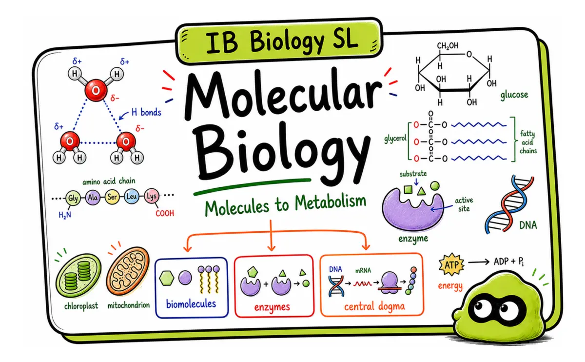 IB Biology SL A1/C1 Molecular Biology: Enzymes and Respiration
