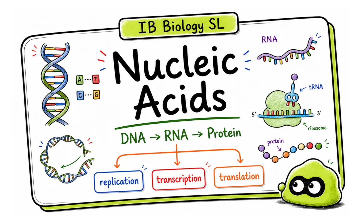 IB Biology SL Nucleic Acids: DNA, RNA, and Protein Synthesis