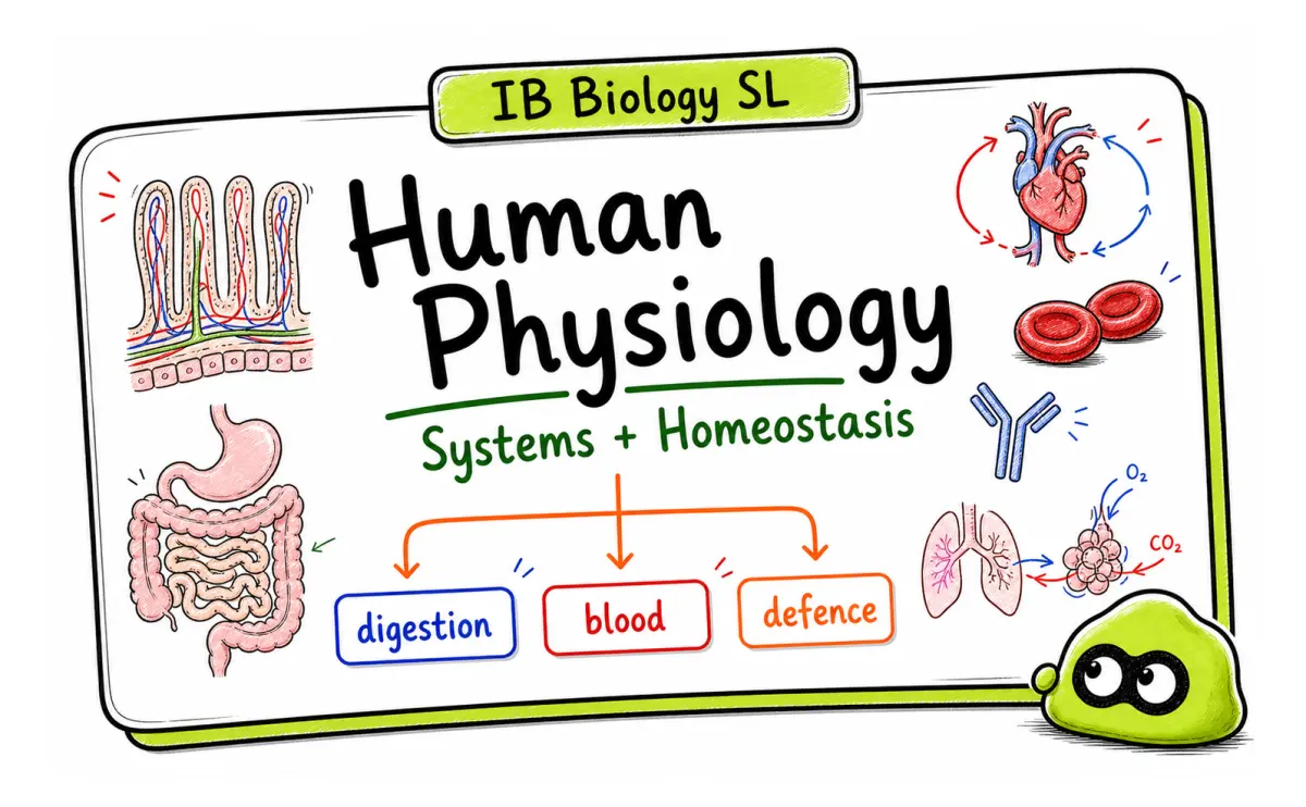 IB Biology SL B3/C3 Human Physiology: Systems and Homeostasis