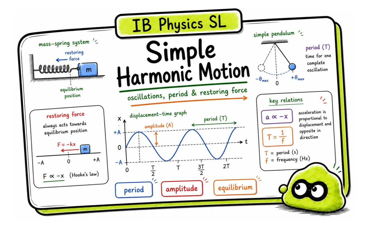 Simple Harmonic Motion Explained: IB Physics Revision Guide