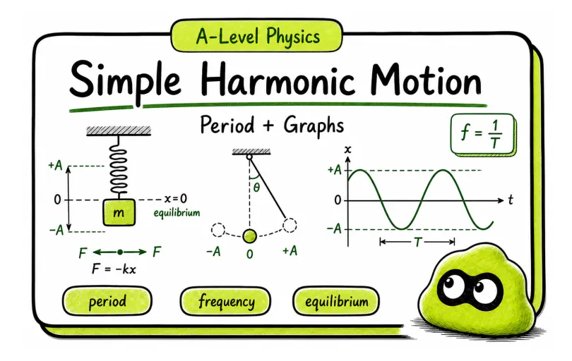 Simple Harmonic Motion in A-Level Physics: Period and Graphs