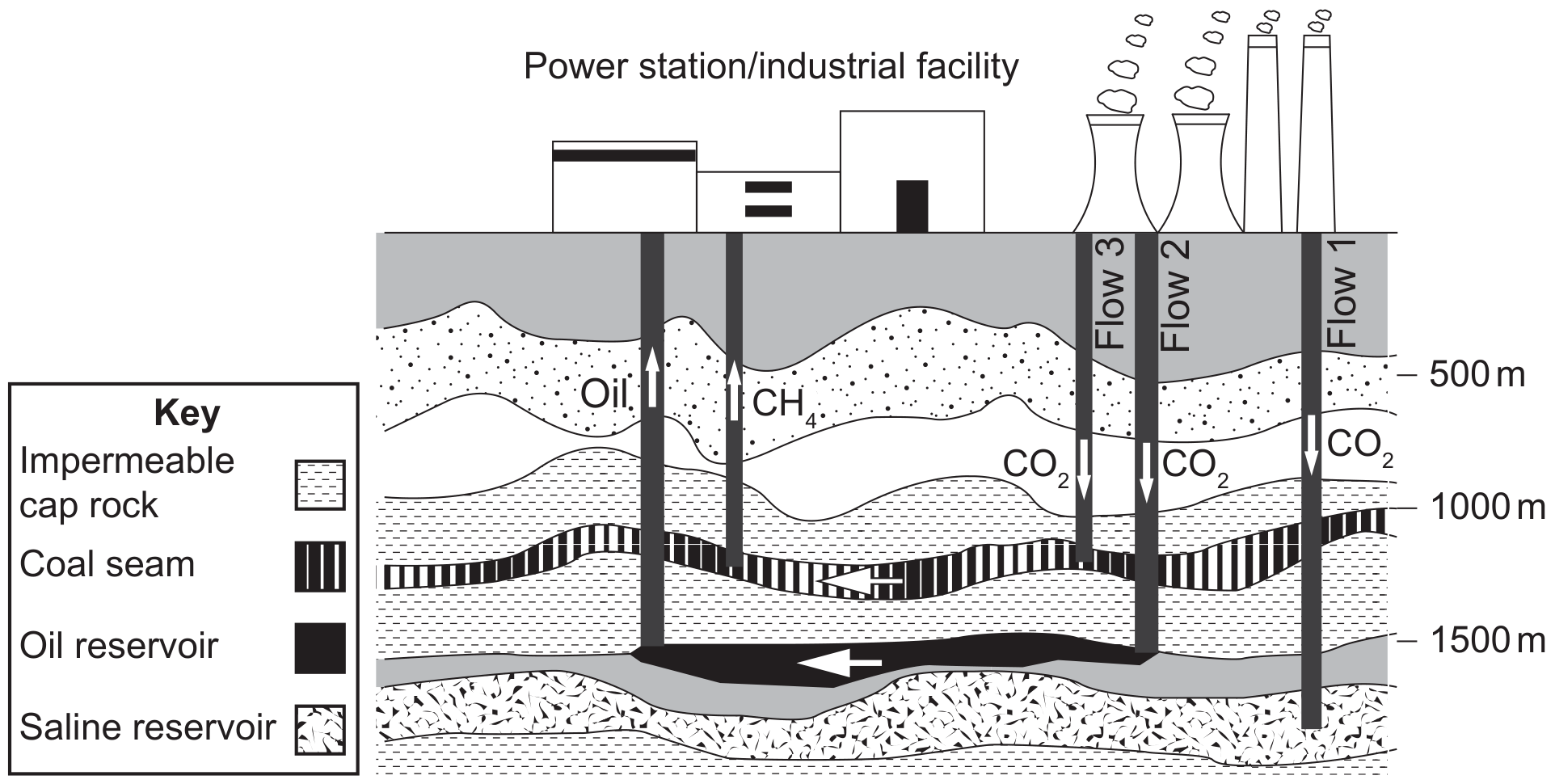Figure 1: Carbon capture and storage flow chart