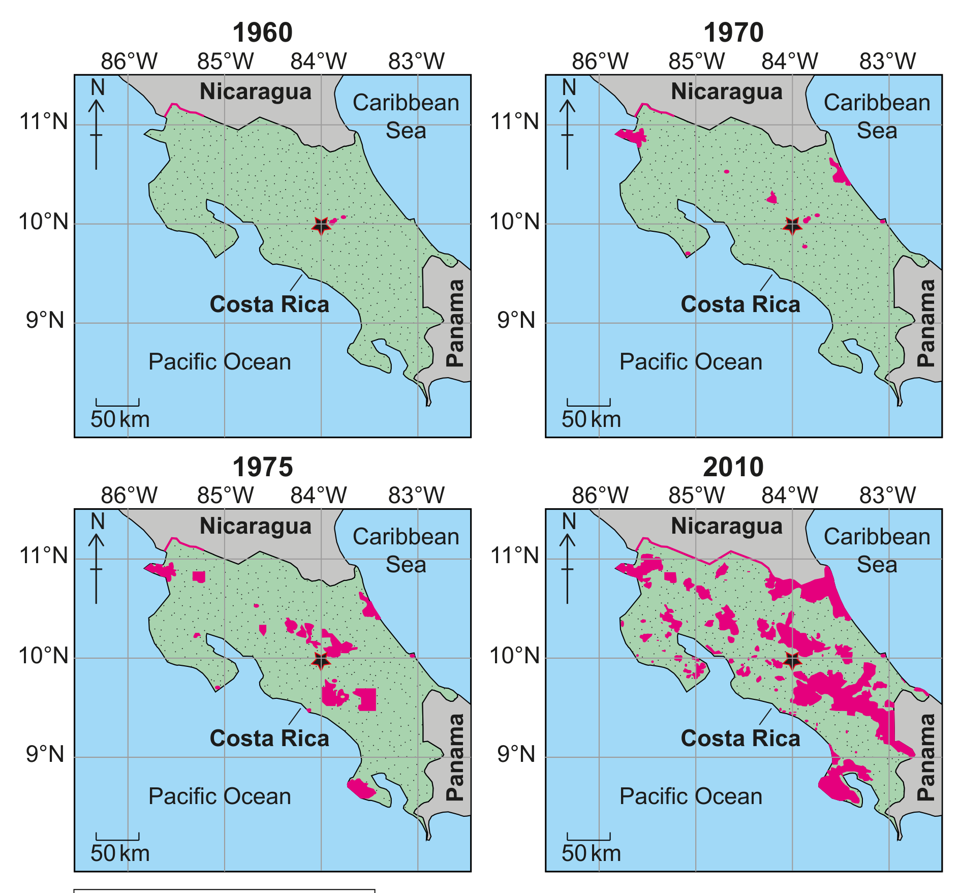 Figure 5(c): Development of protected areas in Costa Rica