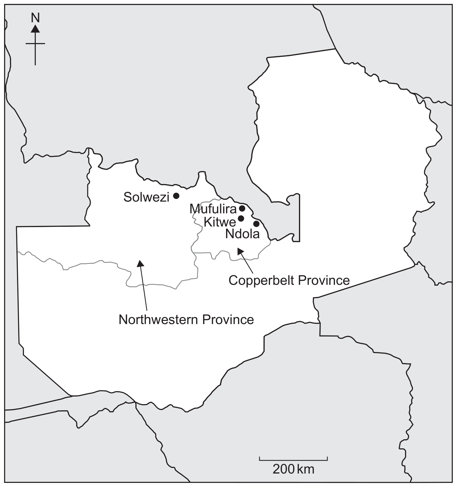 Figure 4(a): Main mining regions in Zambia