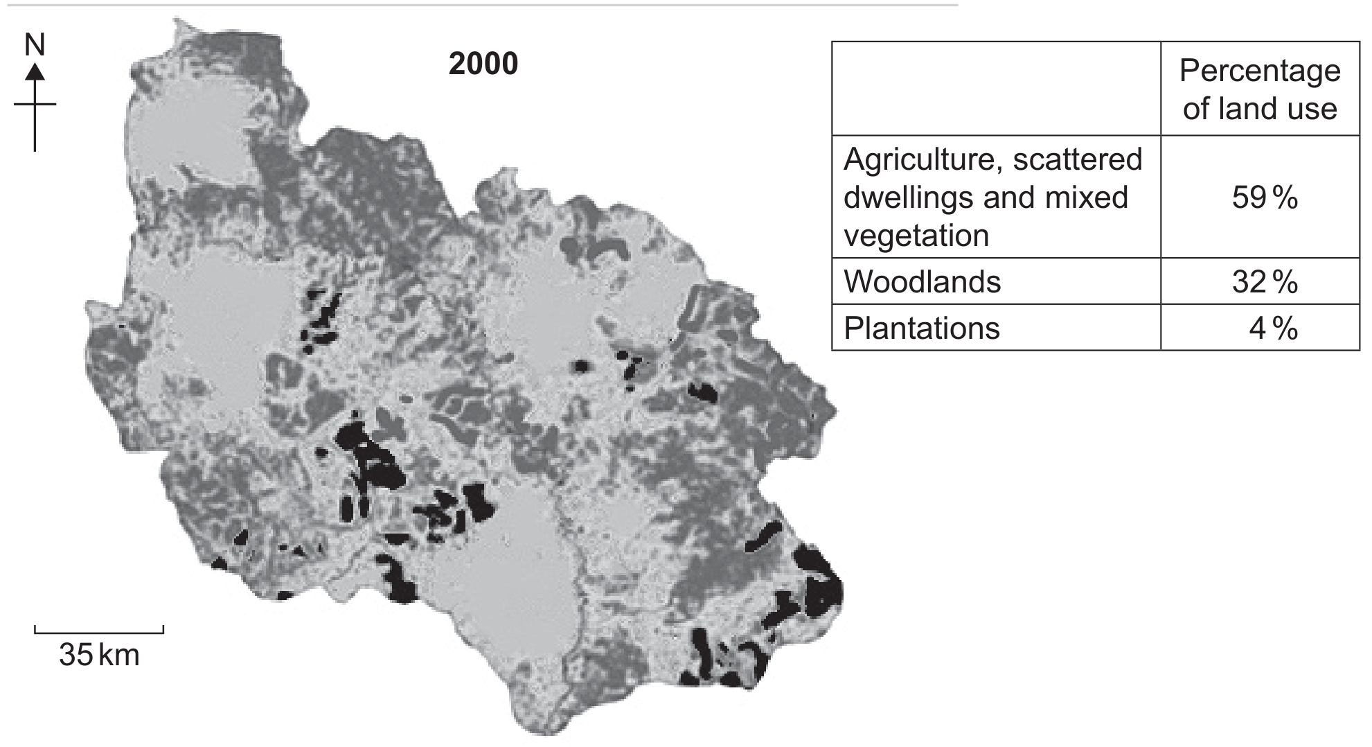 Figure 6: Copperbelt land use in 2000