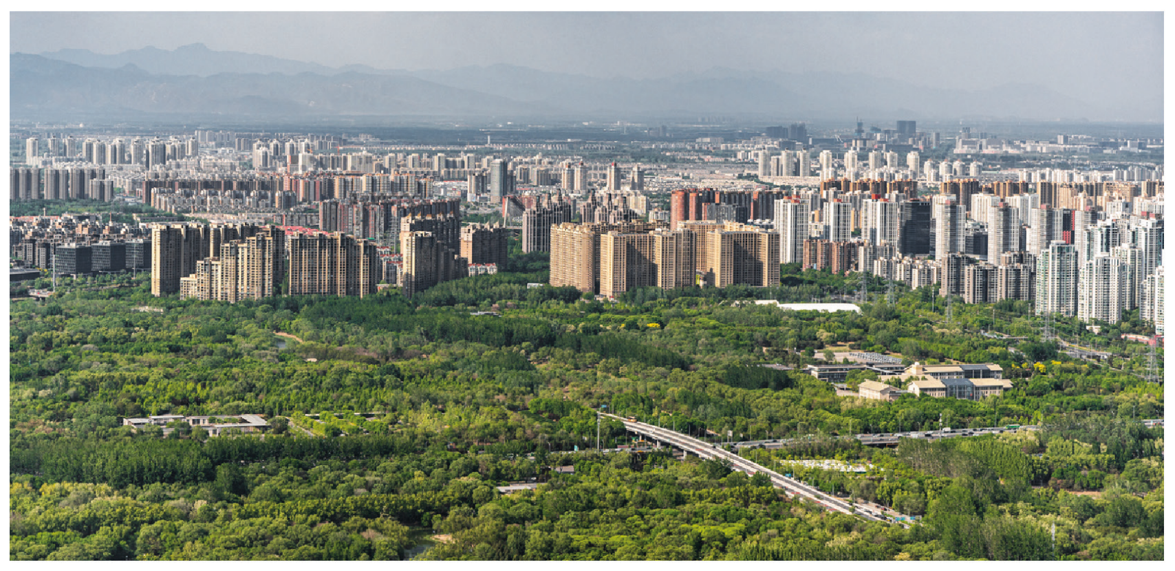 Figure 8: Green belt/urban forest in Beijing