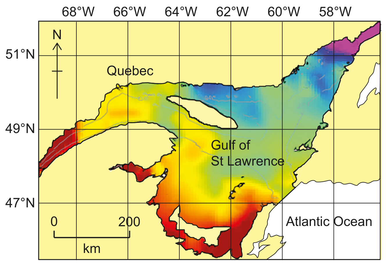 Figure 5(a): Salinity variation in the Large Ocean Management Area