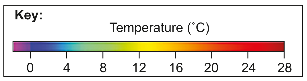 Figure 5(b) key: temperature scale