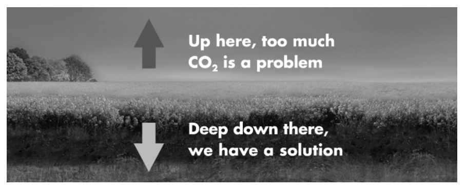 Figure 9: Writer B visual on carbon capture/storage framing