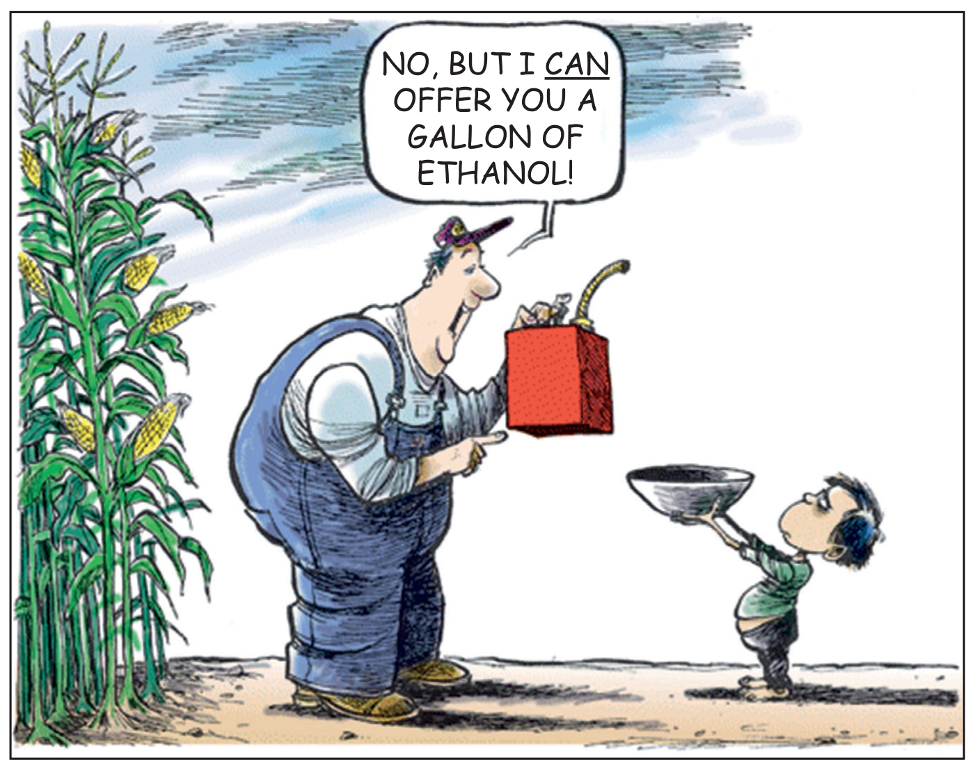 Figure 9(b): Biofuel production versus food production