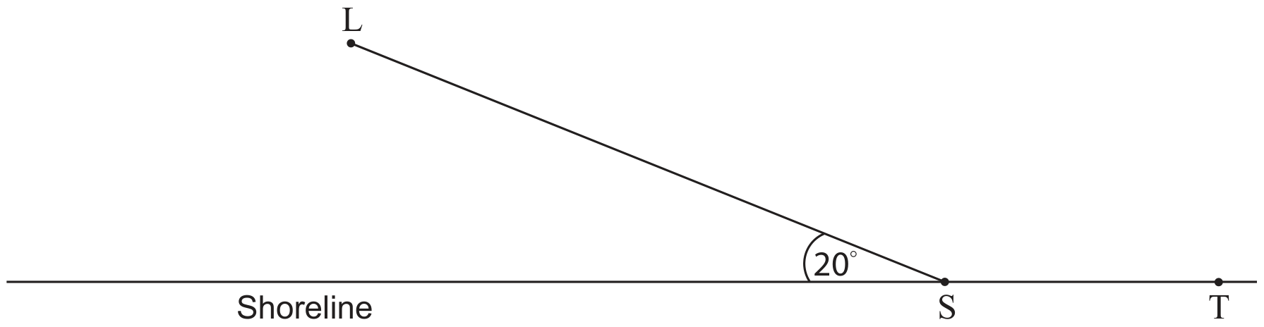 Figure for Question 3 Geometry and trigonometry question 4 — IB Maths AA SL