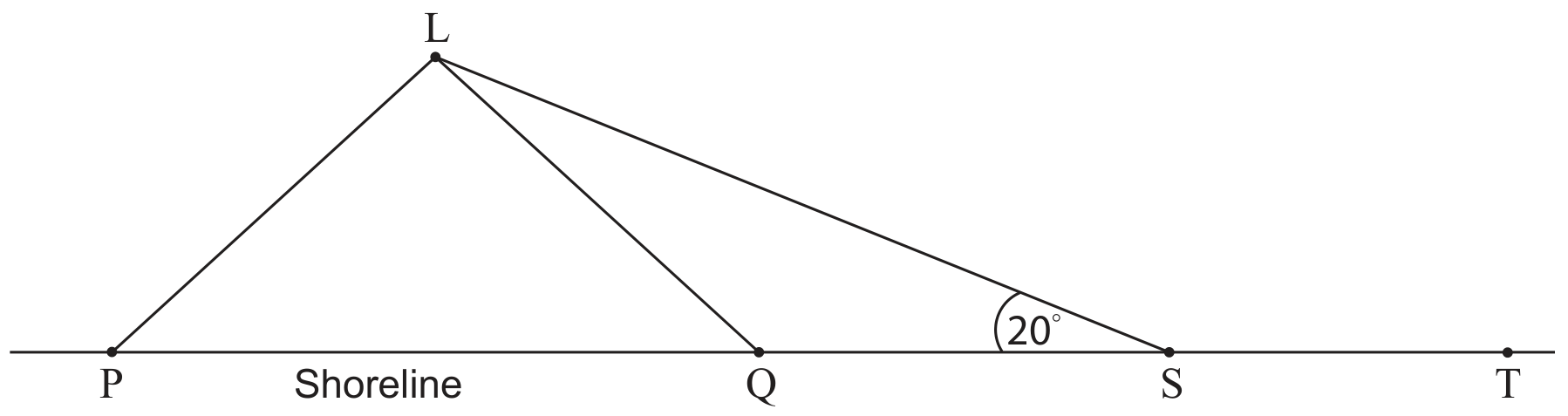 Figure for Question 3 Geometry and trigonometry question 4 — IB Maths AA SL