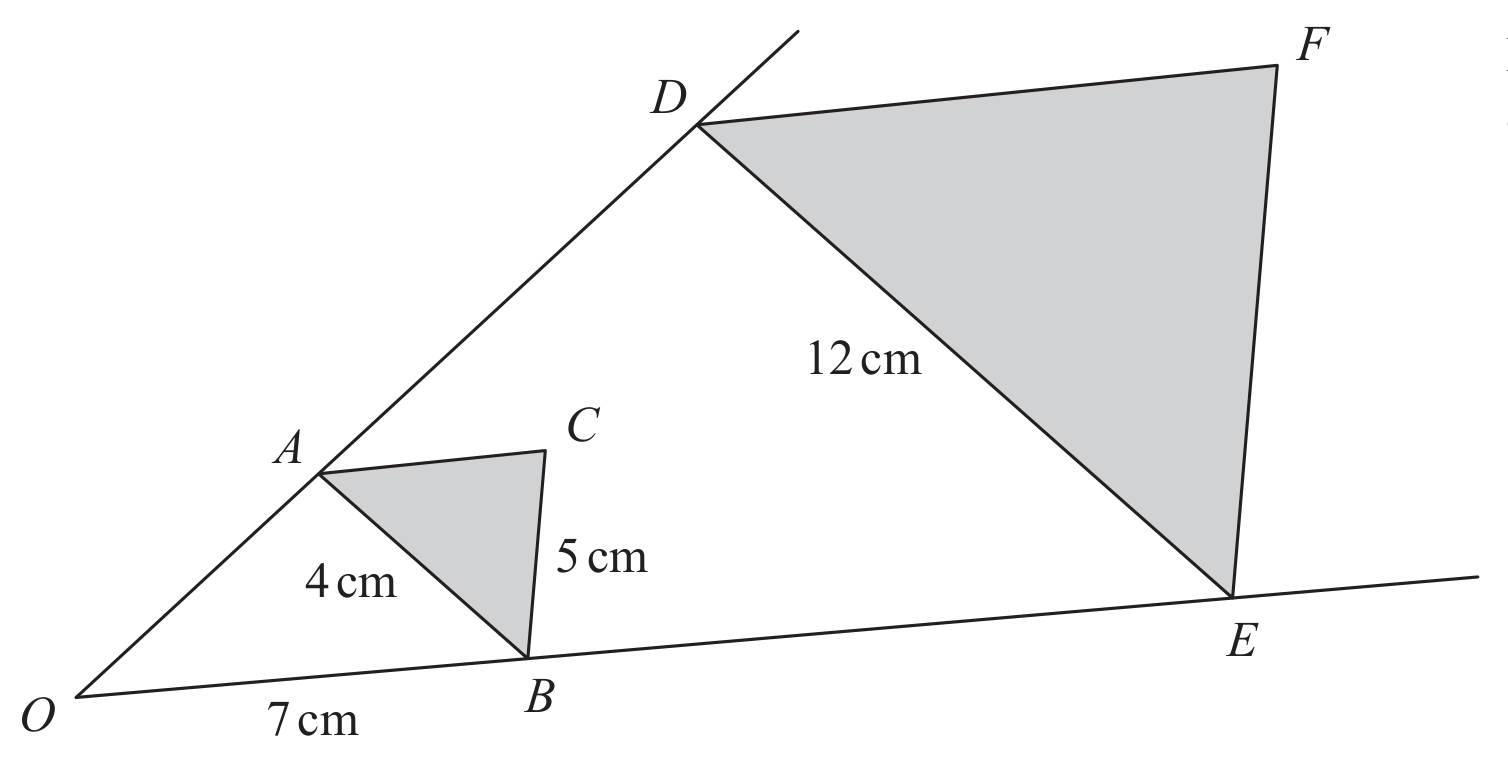 Diagram NOT accurately drawn
