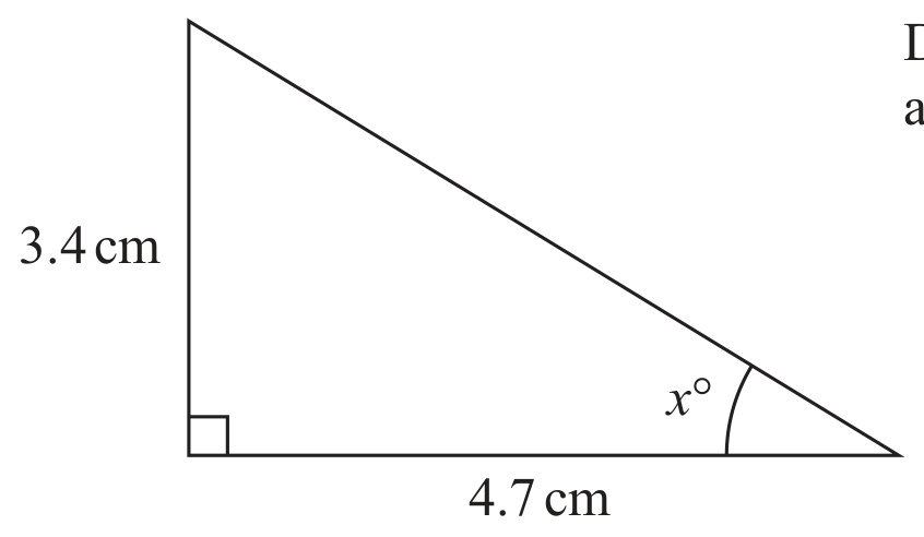 Diagram NOT accurately drawn